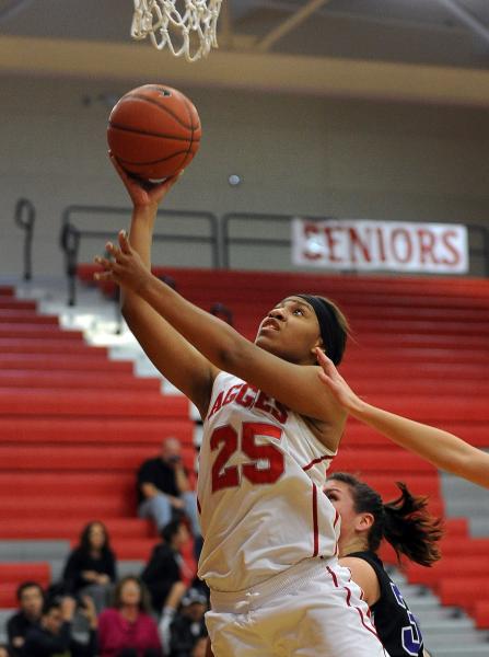 Arbor View’s Dana Lewis shoots against Durango on Tuesday.