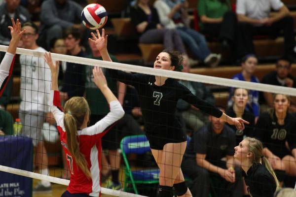 Palo Verde’s McCall Phillips (7) attacks against Coronado during the championship matc ...