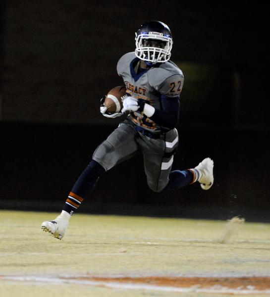 Legacy’s DeMichael Walker carries the ball on Friday. Walker had 140 yards and a touch ...