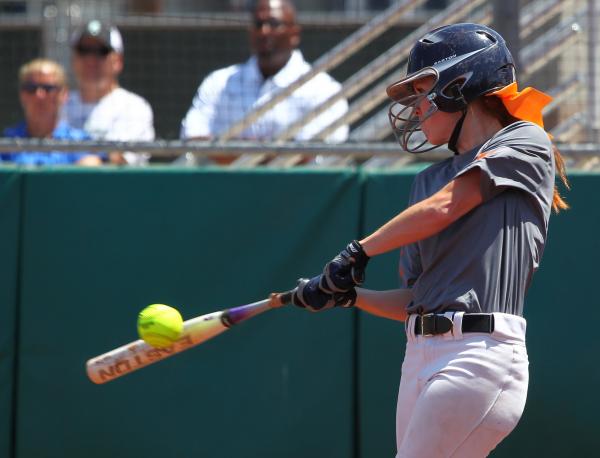 Centennial’s Alyssa Finger takes a swing.