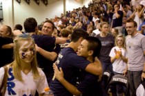 DUANE PROKOP/LAS VEGAS REVIEW-JOURNAL Kyle Combado and Jalen Makaiwi embrace as Shadow Ridge ...