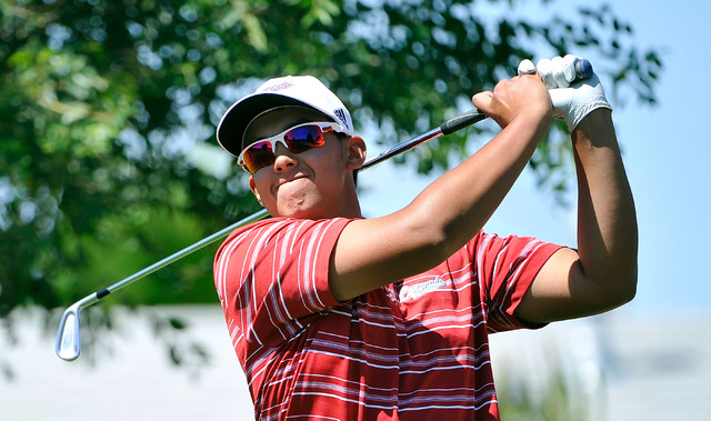 Coronado’s Brad Keyer tees off during the final round of the Sunrise Region tournament ...