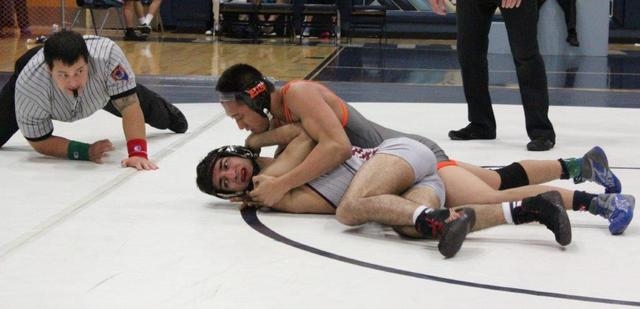 Bishop Gorman’s Santi Bent scores back points against Cimarron-Memorial’s Omeed ...