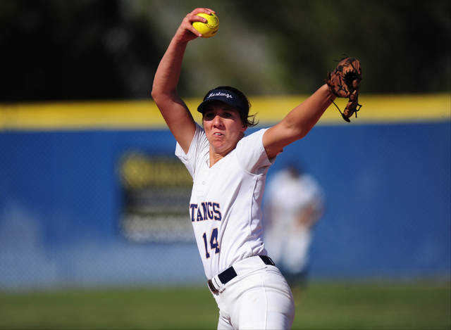 Shelbi Denman is one of seven returning starters for Shadow Ridge. Josh Holmberg/Las Vegas R ...