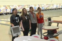 The top Class 4A girls finishers, from left, Silverado’s Marisa Philippi, Las Vegas&#8 ...