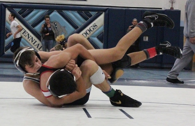 Centennial’s Nico Antuna defeated fellow freshman Antonio Saldate of Las Vegas to win ...