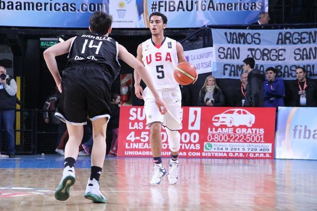 Findlay Prep guard Markus Howard (5) averaged 15.0 points, 2.0 assists and 2.0 steals in fiv ...