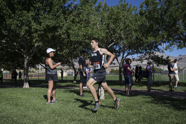 Palo Verde’s Daniel Ziems, who finished third place, runs in the cross country boys v ...