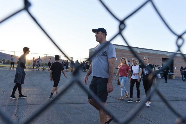 Fans arrive for the game between Foothill High School and Palo Verde High School at Foothill ...