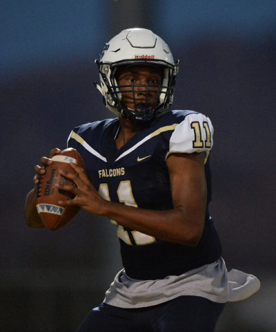 Foothill quarterback Jordan Wilson (11) throws a pass during the Foothill High School Palo V ...