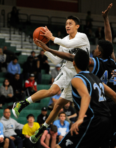 Palo Verde’s Taylor Miller (22) shoots against Foothill on Monday. Miller hit six 3-po ...