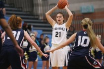 Foothill’s Taylor Turney looks for an open teammate against Coronado on Thursday. Turn ...