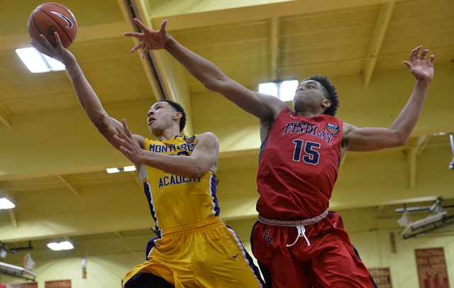 Montverde Academy Eagles senior Ben Simmons (20) shoots a lay up past Findlay Prep Pilots so ...