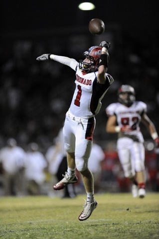 Coronado safety Koy Harris nearly intercepts a pass in the second quarter on Friday. Harris ...