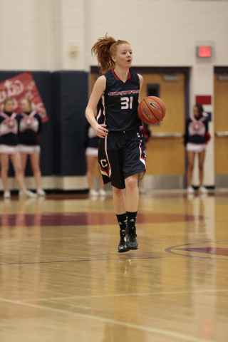 Coronado senior Karlie Thorn (31) brings the ball down the court on Thursday against Foothil ...