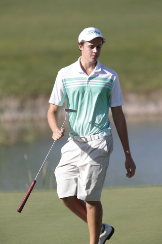 Palo Verde High School’s Jack Trent, walks on the green during final round of Division ...