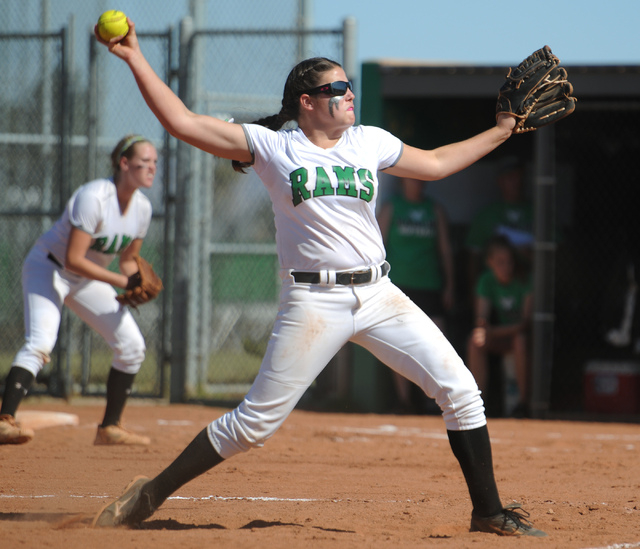 Rancho pitcher Brandy Marlett was at her best in the circle for three of the Rams’ four bi ...