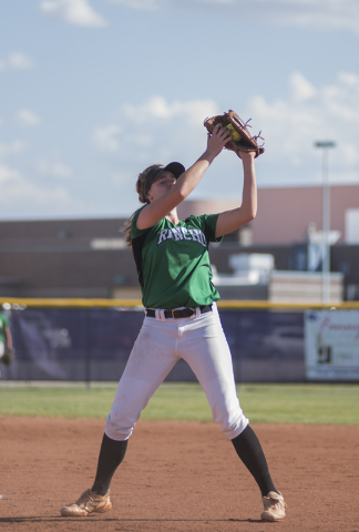 Rancho’s Samantha Pochop (72) pitches against Silverado during the first round game of ...