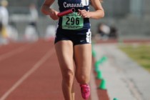 Coronado’s Sara Dort finishes first in the girls 3,200-meter relay at the Sunrise Regi ...