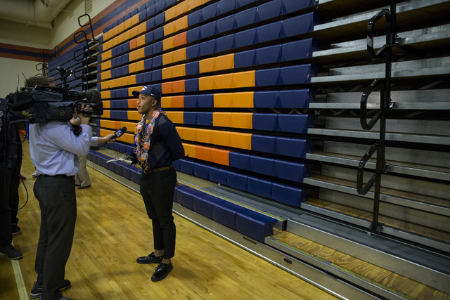 Bishop Gorman’s Austin Arnold, who committed to attending University of Nevada, Reno i ...