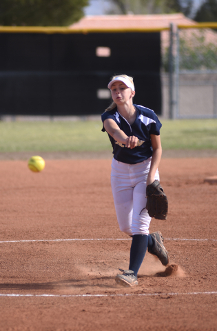 Cheyenne’s Kaitlyn Dutton pitches against Chaparral during Saturday’s home game. ...