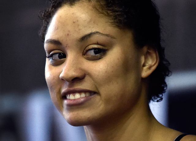 Sierra Vista swimmer Isabella Green looks on before her 200 meter individual medley at the D ...