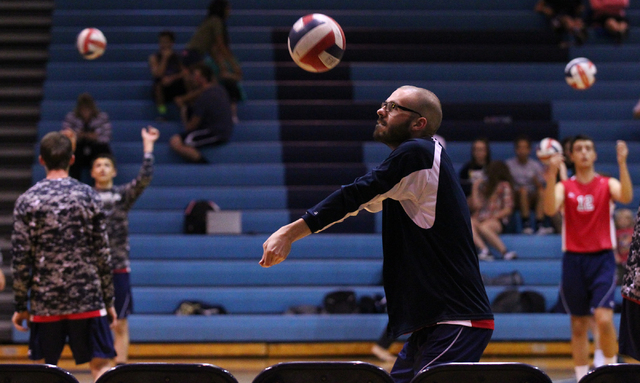 Coronado senior Michael Tatalovich, a cancer survivor, warms up before the team takes on Foo ...