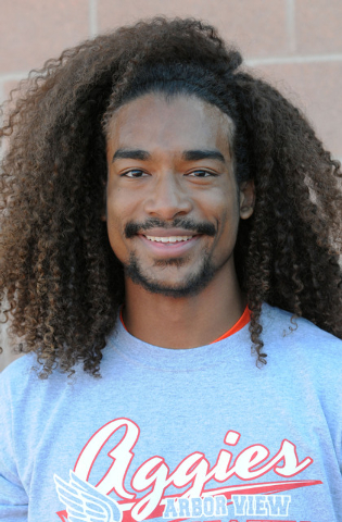 Arbor View senior Ivy Dobson poses for a photo during track practice at the school. (Jerry H ...