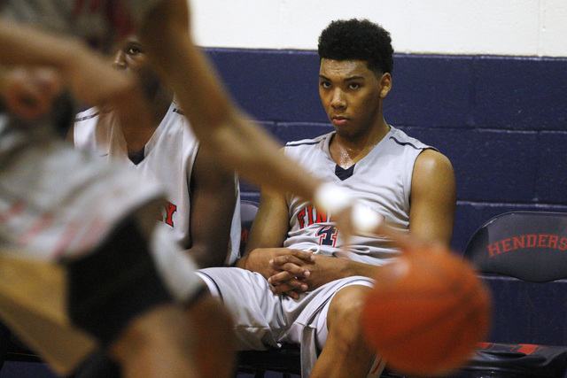 Findlay Prep’s Allonzo Trier watches his team take on Westwind during their game Tuesd ...