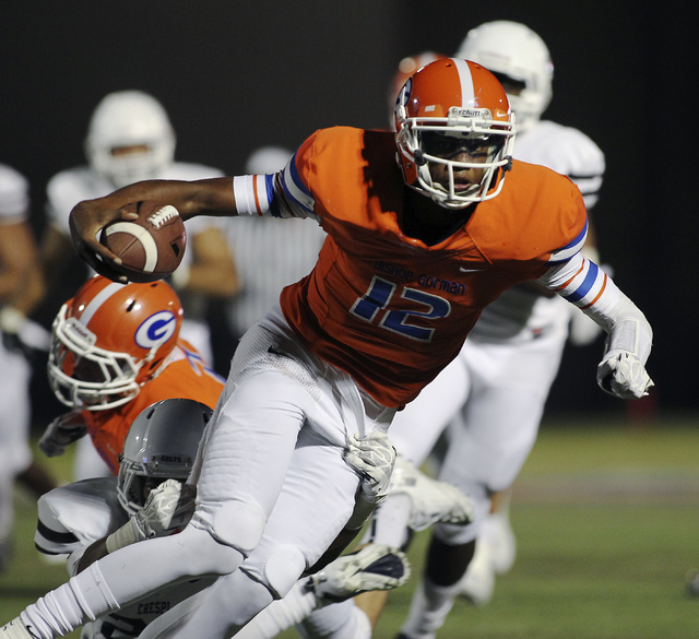 Bishop Gorman quarterback Randall Cunningham carries the ball during the Gaels’ 42-9 win a ...