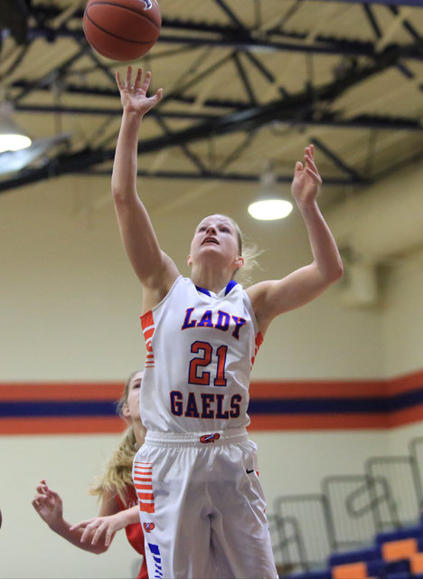 Bishop Gorman Senior Samantha Coleman (21) takes a shot during the Las Vegas Invitational ch ...