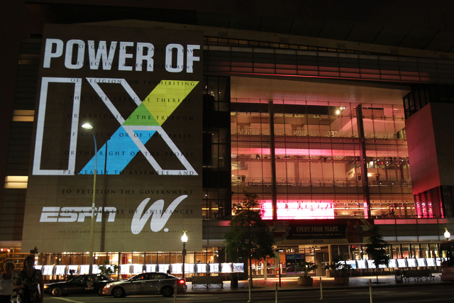 Atmosphere at espnW’s unveiling the world’s largest photo mosaic of female athle ...