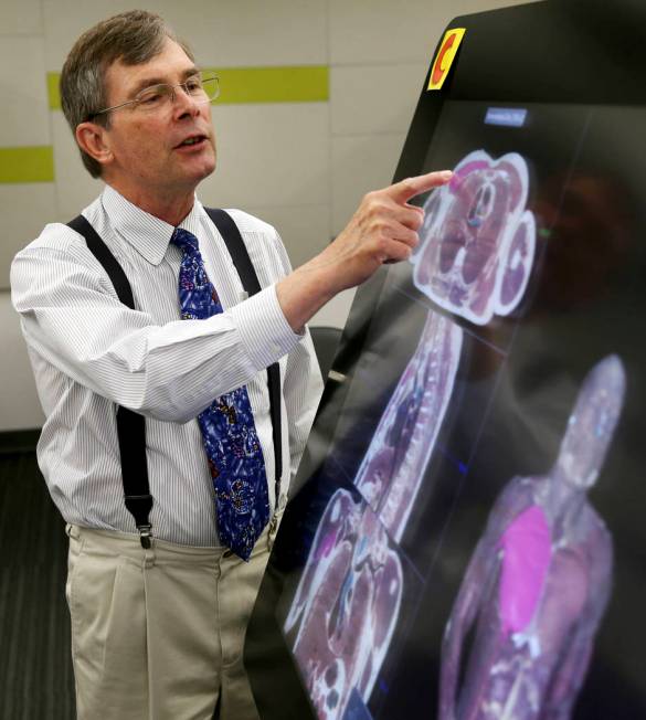 Dr. Jeffrey Fahl, professor of pediatrics and chair of the anatomy program for the UNLV School ...