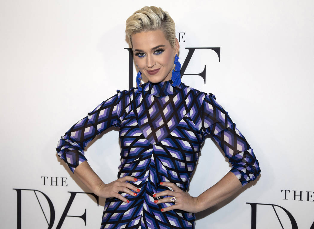 FILE - This April 11, 2019 file photo shows Katy Perry at the 10th annual DVF Awards at the Bro ...