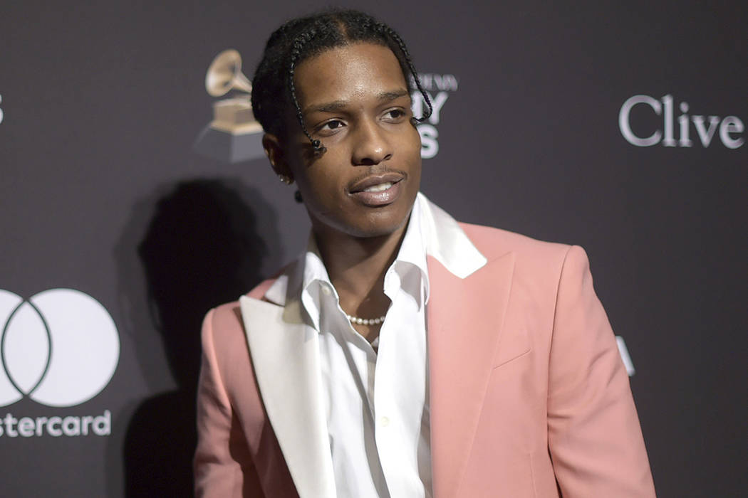 This Feb. 9, 2019 file photo shows A$AP Rocky at Pre-Grammy Gala And Salute To Industry Icons i ...