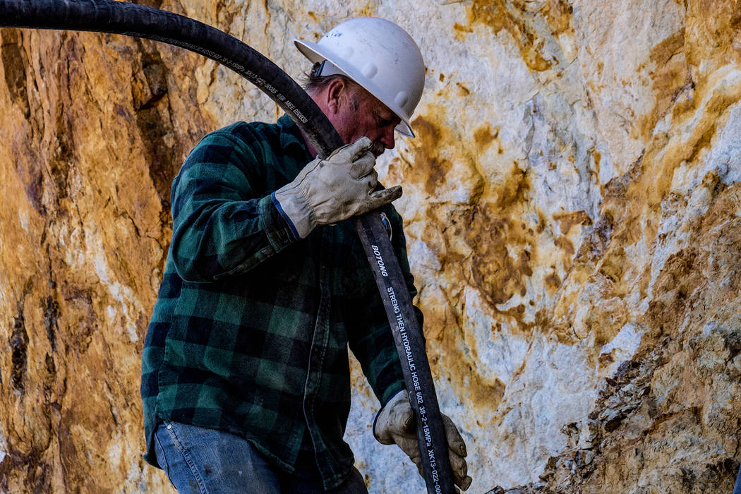 Turquoise mining is a dangerous, demanding endeavor where bloody knuckles and bruises are an ev ...