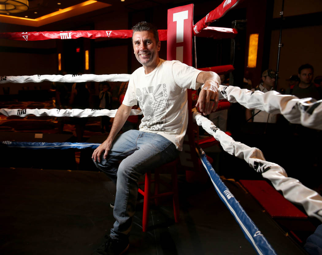 Nevada Boxing Hall of Fame inductee Wayne McCullough during the hall's meet and greet/fan exper ...