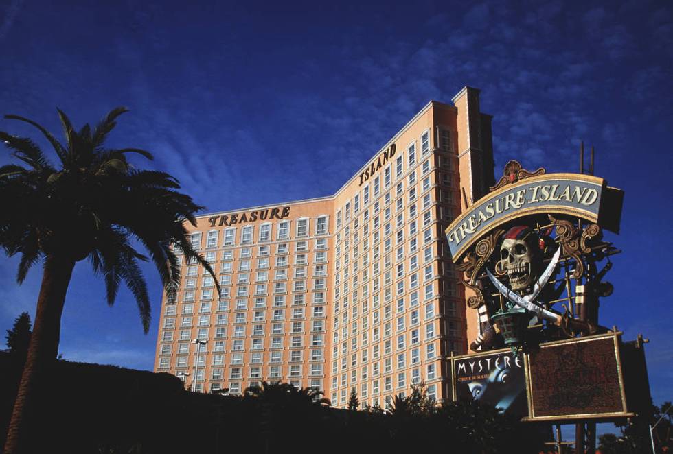 Treasure Island, pictured here 1998, received a makeover in 2003.