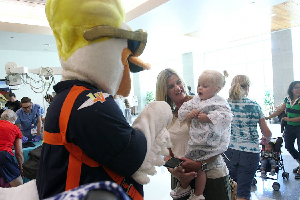 Centennial Hills Hospital in Las Vegas hosted its 11th annual Teddy Bear Clinic Wednesday. (Mat ...