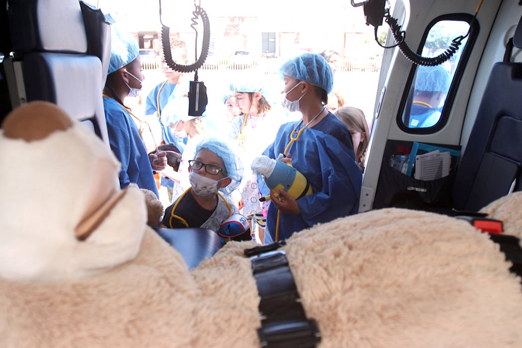 Centennial Hills Hospital in Las Vegas hosted its 11th annual Teddy Bear Clinic Wednesday. (Mat ...