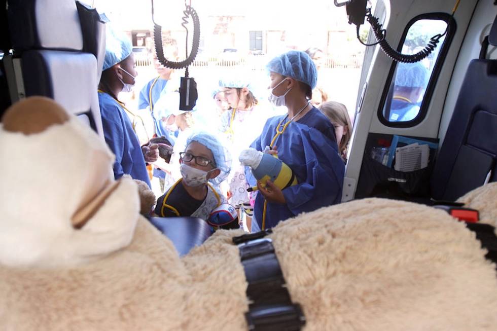 Centennial Hills Hospital in Las Vegas hosted its 11th annual Teddy Bear Clinic Wednesday. (Mat ...