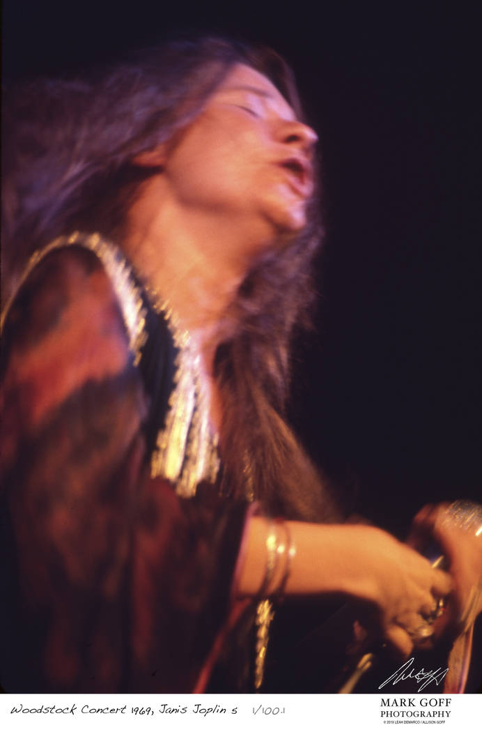 This August, 1969 photo shows Janis Joplin as she performs during Woodstock in Bethel, N.Y. The ...