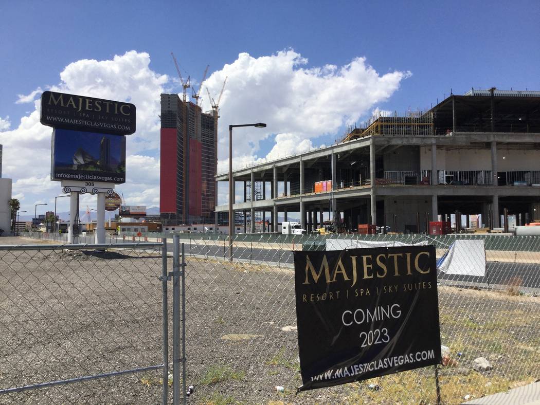Developer Lorenzo Doumani has drawn up plans to build a 45-story hotel called Majestic Las Vega ...