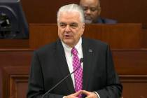 Nevada Governor Steve Sisolak delivers his first State of the State address from the Assembly C ...