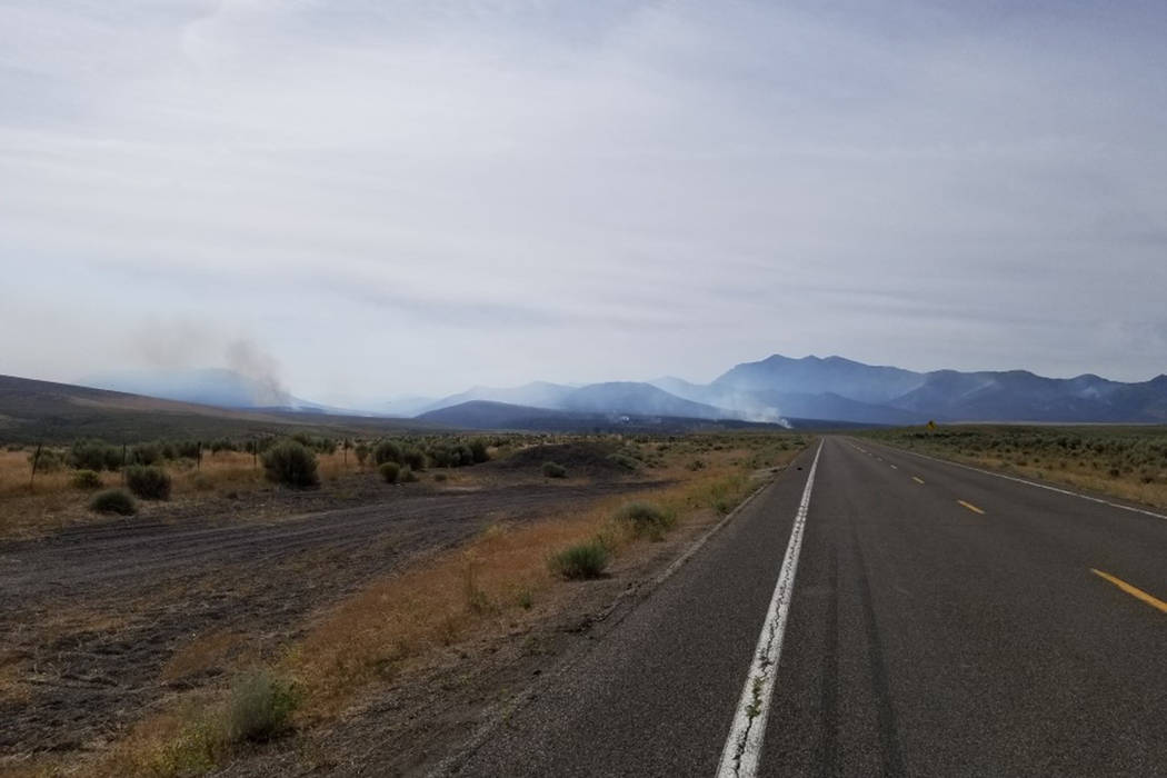 The Corta Fire has burned more than 15,000 acres near Elko, Nevada, as of Tuesday, Aug. 6, 2019 ...