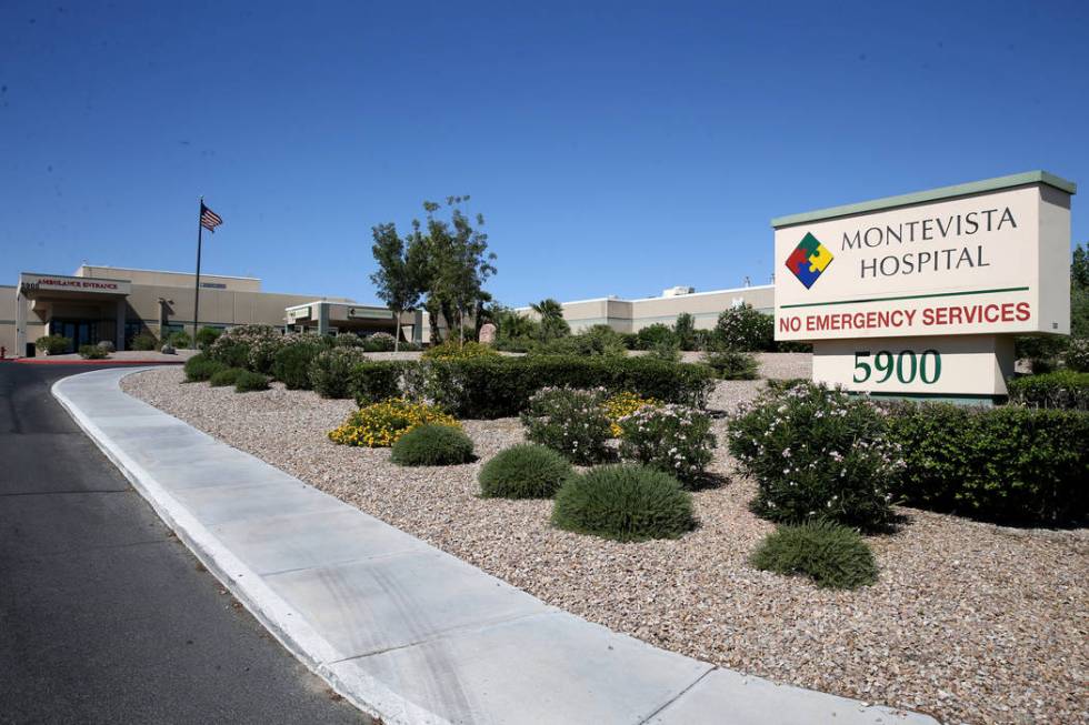 Montevista Hospital in Las Vegas Friday, Aug. 9, 2019. (K.M. Cannon/Las Vegas Review-Journal) @ ...