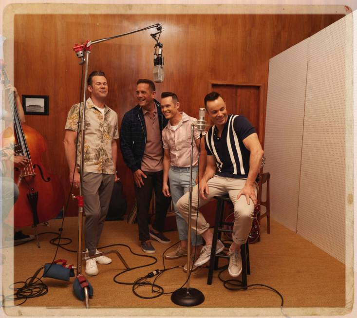 A promotional shot of Human Nature, celebrating their 10th anniversary as headliners on the Str ...