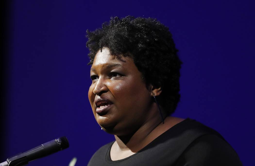 Former Georgia House Minority Leader Stacey Abrams addresses the 110th NAACP National Conventio ...