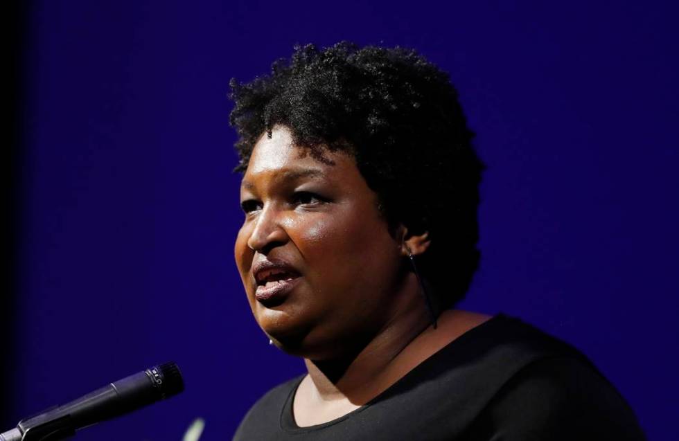 Former Georgia House Minority Leader Stacey Abrams addresses the 110th NAACP National Conventio ...