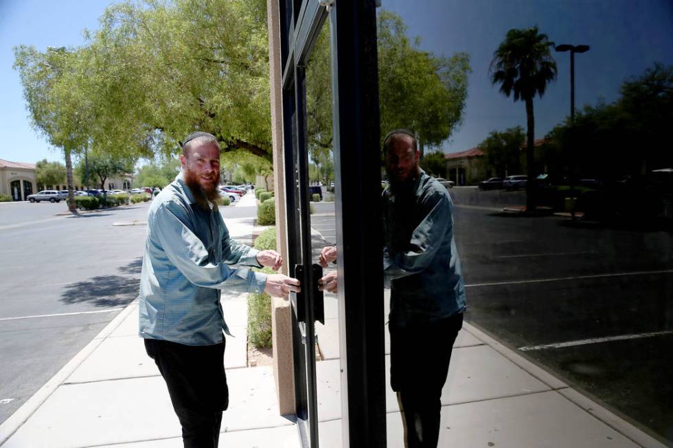 Rabbi Jered Hundley gives a tour of the Lev HaShem Messianic Synagogue in Las Vegas, Tuesday, A ...